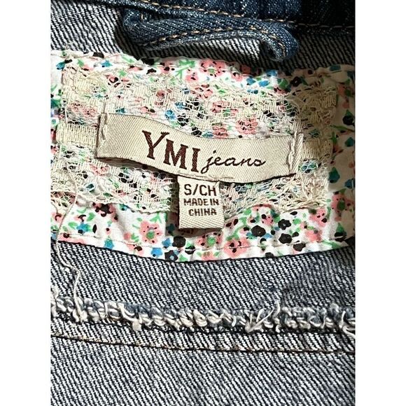 YMI Jeans Cropped Denim Jacket Size Small - Picture 3 of 3